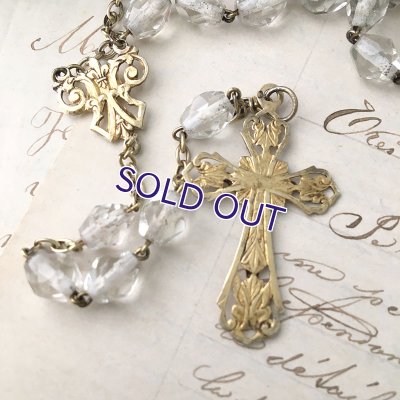 画像9: クリスタルガラスのヴェルメイユロザリオ