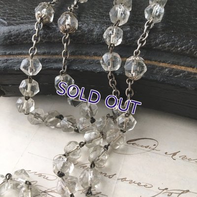 画像5: クリアガラスのシルバーロザリオ