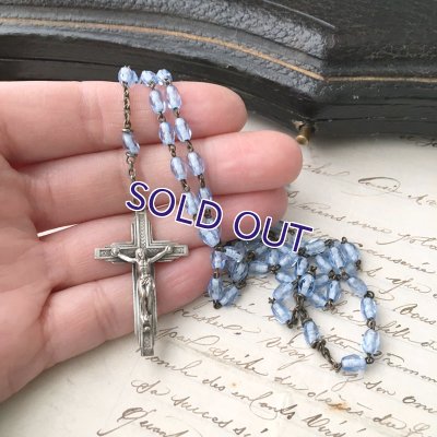 画像8: ブルーガラスのアールデコロザリオ