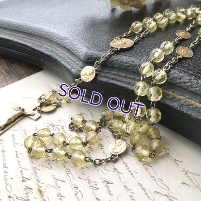 画像12: ウランガラスのヴェルメイユロザリオ