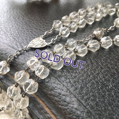 画像3: クリアガラスのシルバーロザリオ