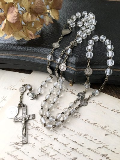 画像9: クリアガラスのロザリオ