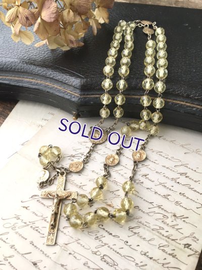 画像15: ウランガラスのヴェルメイユロザリオ