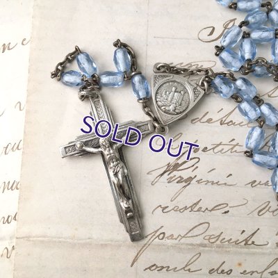 画像3: ブルーガラスのアールデコロザリオ