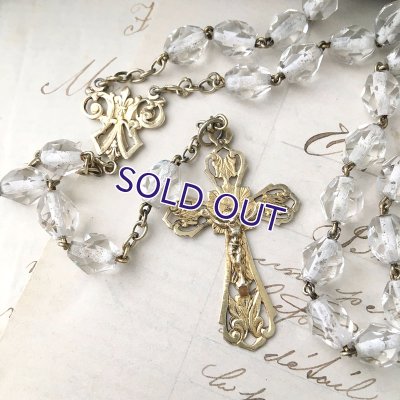 画像8: クリスタルガラスのヴェルメイユロザリオ