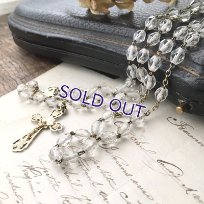 画像4: クリスタルガラスのヴェルメイユロザリオ