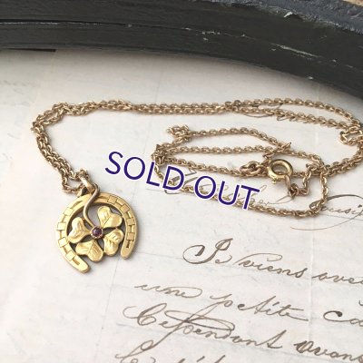 画像4: FIX ホースシューとクローバーのゴールドペンダント