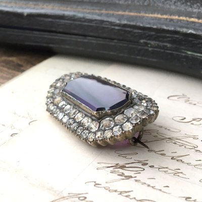 画像9: ブラックドット ペーストガラスのブローチ