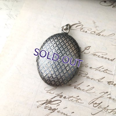 画像11: 銀製ニエロ細工のロケットペンダント