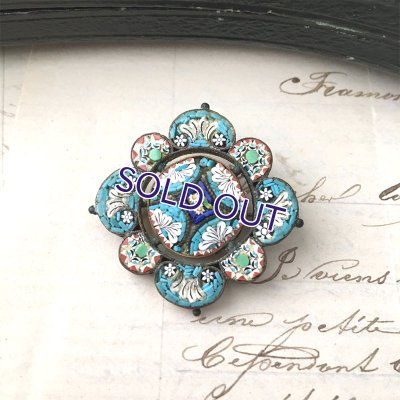 画像4: ブルーマイクロモザイクのブローチ