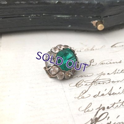 画像9: エメラルドガラスのプチブローチ