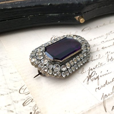 画像6: ブラックドット ペーストガラスのブローチ