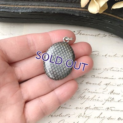 画像10: 銀製ニエロ細工のロケットペンダント