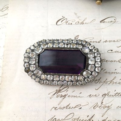 画像3: ブラックドット ペーストガラスのブローチ