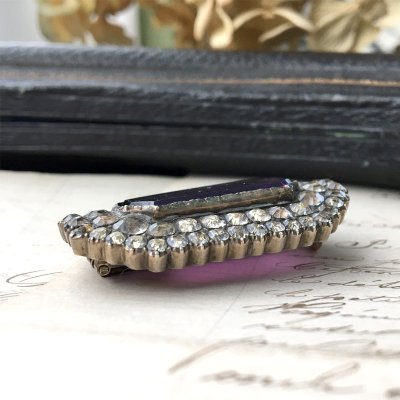 画像5: ブラックドット ペーストガラスのブローチ