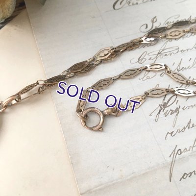 画像9: ブルーガラスクローバーのゴールドペンダント