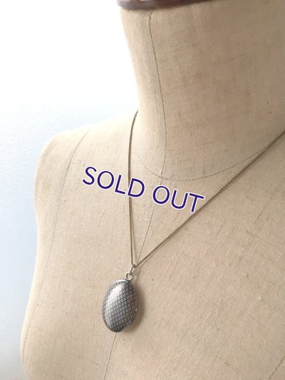 画像12: 銀製ニエロ細工のロケットペンダント