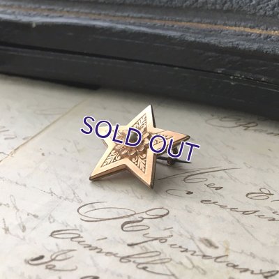 画像4: 一粒スターのゴールドブローチ