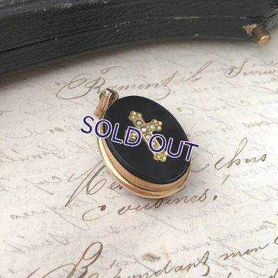 画像4: パールとフレンチジェットのモーニングロケットペンダント