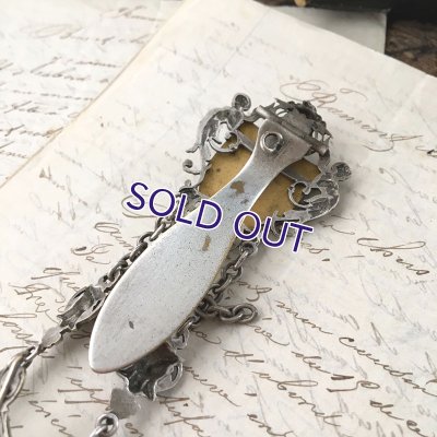 画像14: 天使と百合の紋章の懐中時計シャトレーン