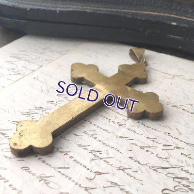 画像9: マイクロモザイクの大きなクロスペンダント