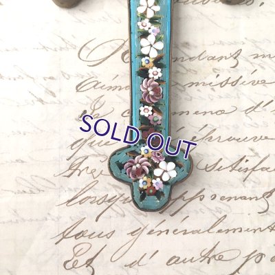 画像7: マイクロモザイクの大きなクロスペンダント