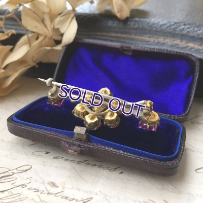 画像9: 初期アイリスガラスとスクエアガラスのバーブローチ