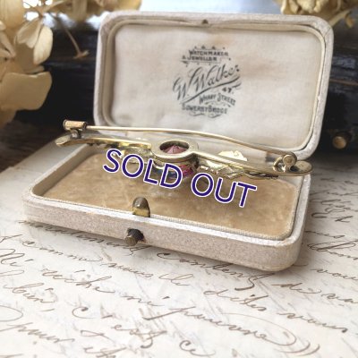 画像9: アイリスガラスと葡萄の葉のバーブローチ