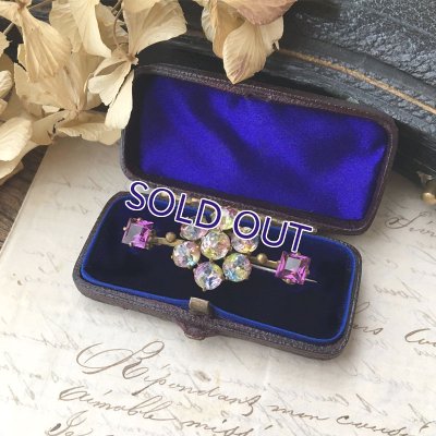 画像3: 初期アイリスガラスとスクエアガラスのバーブローチ