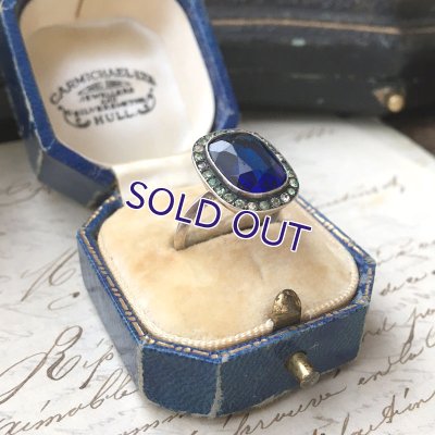 画像9: サファイアガラスのアールデコリング