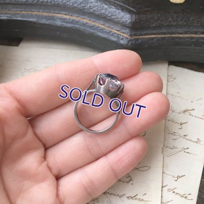 画像12: クッションカットアイリスガラスのシルバーリング