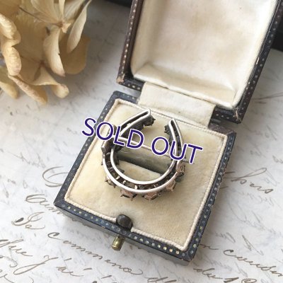 画像10: ベルリンガラスのホースシューブローチ