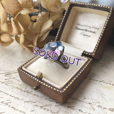 画像7: クッションカットアイリスガラスのシルバーリング