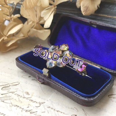 画像4: 初期アイリスガラスとスクエアガラスのバーブローチ