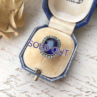 画像4: サファイアガラスのアールデコリング