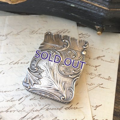 画像4: 銀製 ロカイユ文様のマッチケース