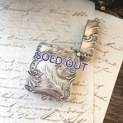 画像6: 銀製 ロカイユ文様のマッチケース