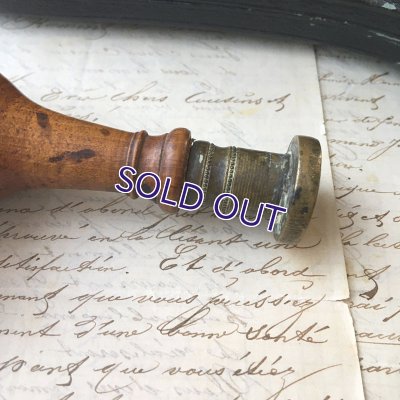 画像6: 木製ハンドル『JR』月桂樹と盾のシーリングスタンプ