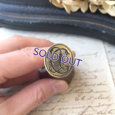 画像5: 木製ハンドル『CJ』シーリングスタンプ