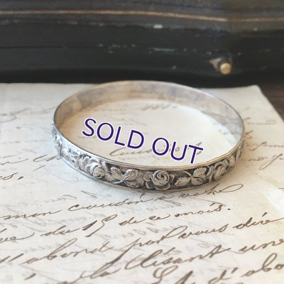 画像6: 銀製 子ども用バラ装飾のバングル