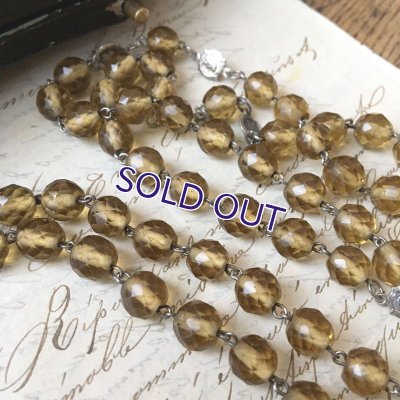 画像6: 栗色ガラスのシルバーロザリオ