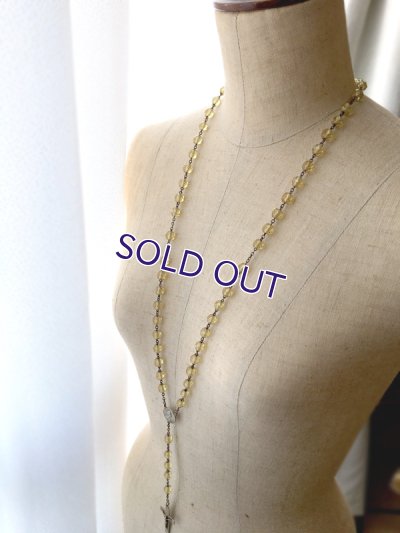 画像11: シャンパンゴールドガラスのヴェルメイユロザリオ