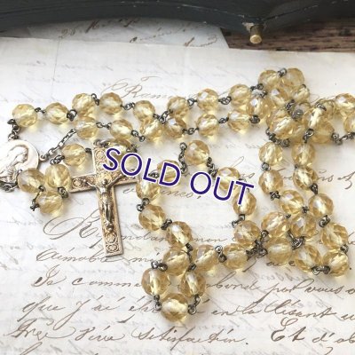 画像7: シャンパンゴールドガラスのヴェルメイユロザリオ