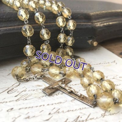 画像8: シャンパンゴールドガラスのヴェルメイユロザリオ
