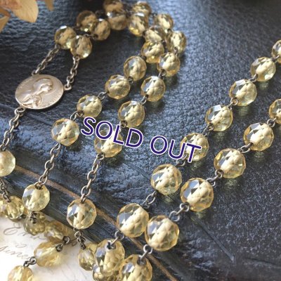 画像4: シャンパンゴールドガラスのヴェルメイユロザリオ