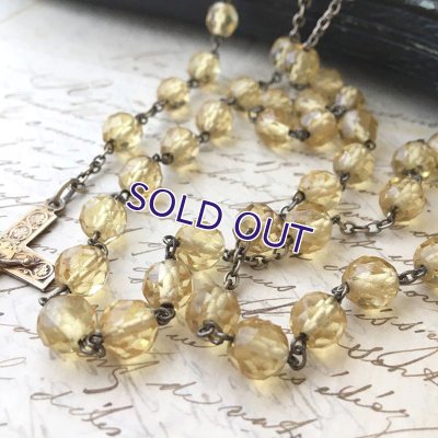 画像5: シャンパンゴールドガラスのヴェルメイユロザリオ