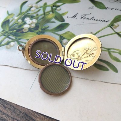 画像7: ヤドリギのゴールドロケットペンダント