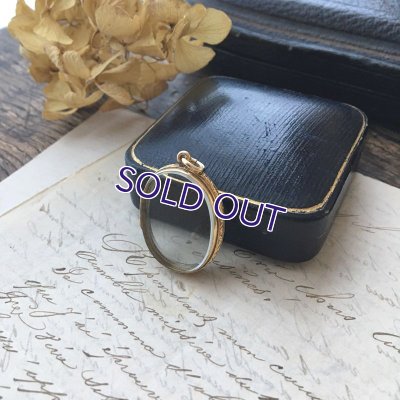 画像4: ガラスのゴールドロケットペンダント