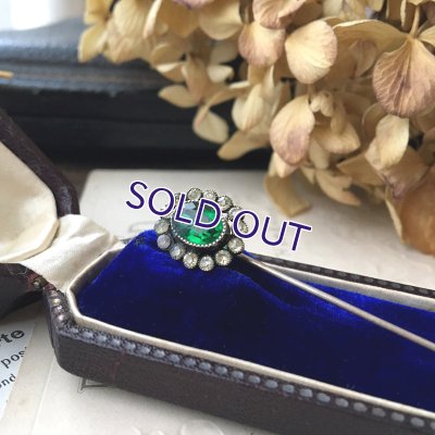 画像6: 銀製 エメラルドガラスのクラヴァットピン