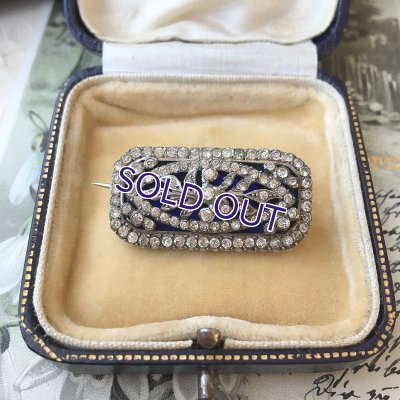 画像3: 銀製 ペーストガラスの透かし細工ブローチ